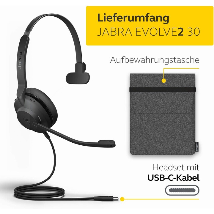 Jabra Evolve2 30 MS Mono USB-C