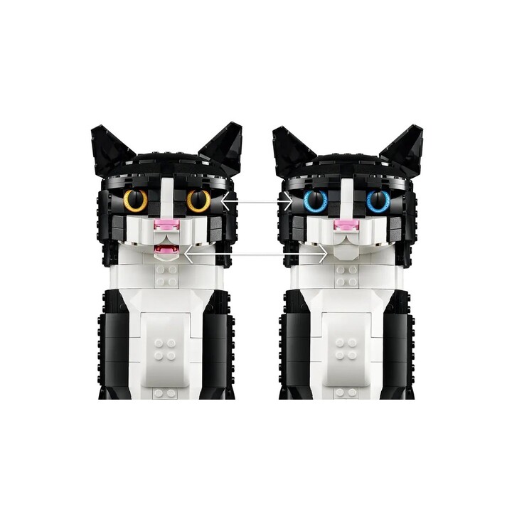 LEGO IDEAS 21349 Schwarz-weiße Katze