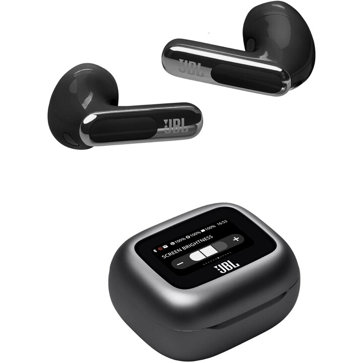 JBL Live Flex 3 Auriculares com Cancelamento de Ruído Adaptativo Verdadeiro, Preto