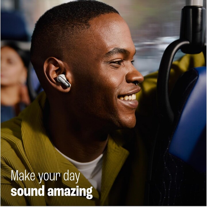 JBL Live Flex 3 Auriculares com Cancelamento de Ruído Adaptativo Verdadeiro, Preto