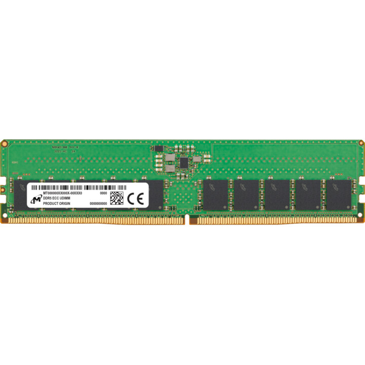 Micron ECC UDIMM DDR5 16GB 1Rx8 5600 MHz PC5-44800 MTC10C1084S1EC56BR