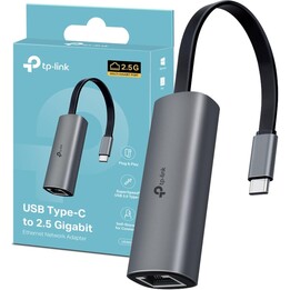 The TP-LINK UE302C USB Type-C network card is 2.5 Gigabit Ethernet Network Adapter