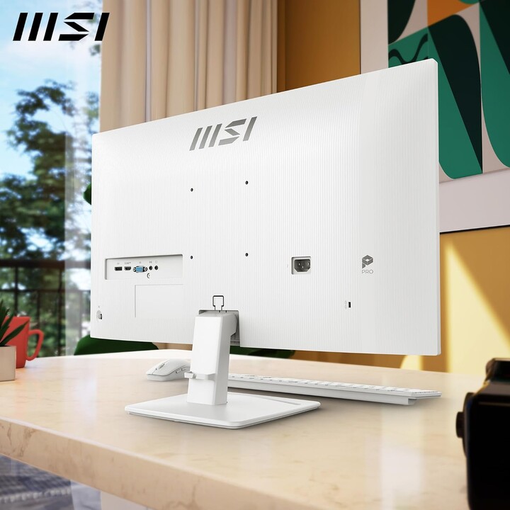 Monitor Msi Pro Mp275w E2. 27" Ips Flat. 1920x1080. 120hz. Branco