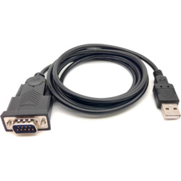 Equip 133391 USB-A auf DB-9-Seriell-Kabel, M/M, 1,5 m, schwarz