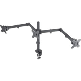 Desktop Swivel Mount for Three LCD Monitors 13-27 inch