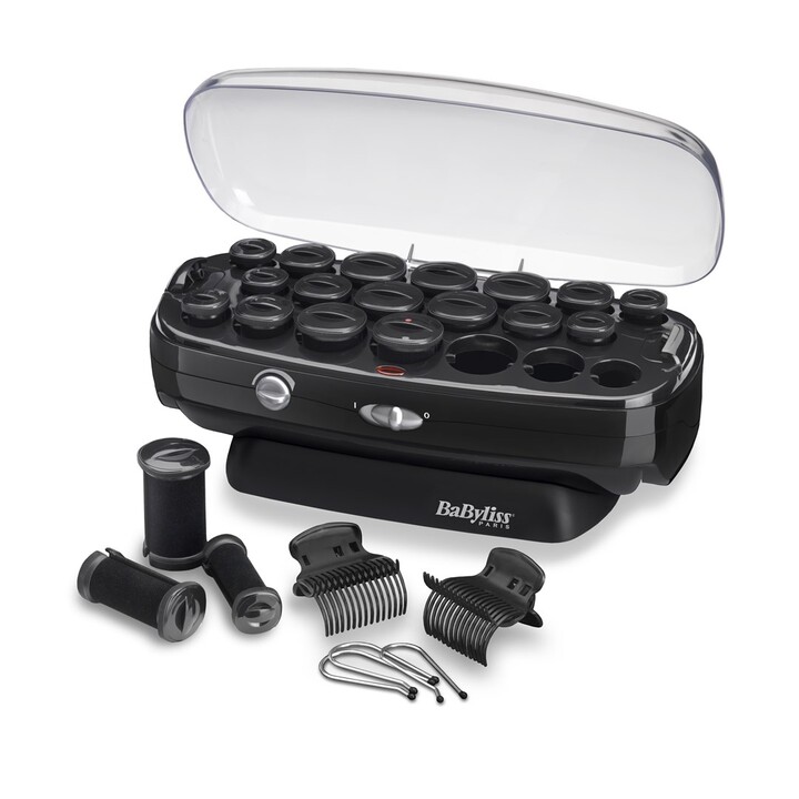 BaByliss Thermo Ceramic Rollers Kit de peluquería Negro, Acero inoxidable 50 W 2 m