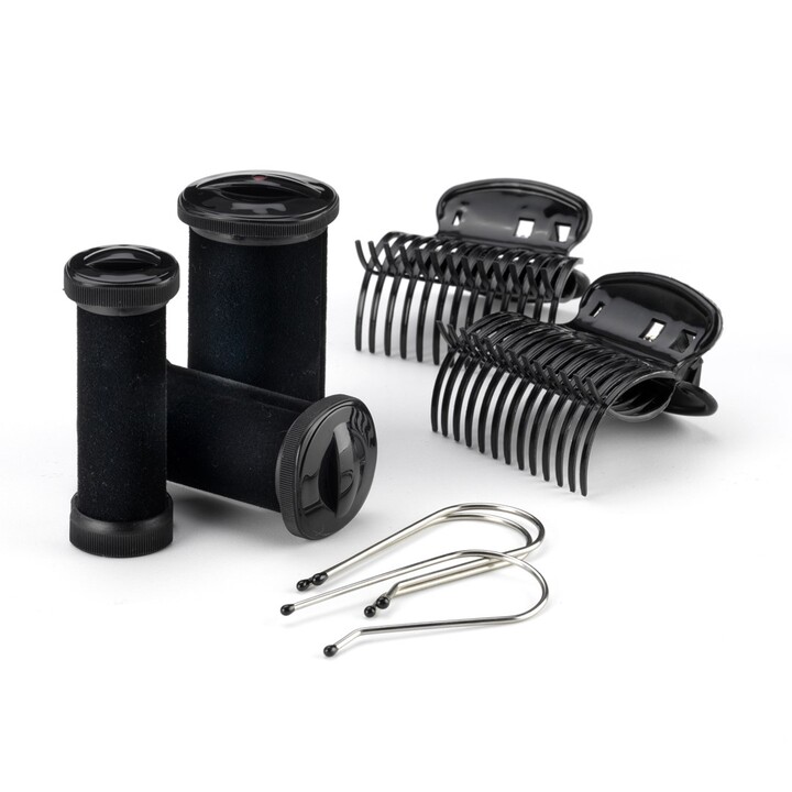 BaByliss Thermo Ceramic Rollers Kit de peluquería Negro, Acero inoxidable 50 W 2 m