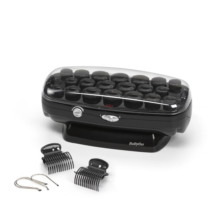 BaByliss Thermo Ceramic Rollers Haar-Styling-Set Schwarz, Edelstahl 50 W 2 m