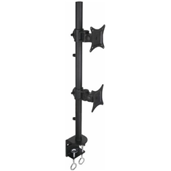 TECHLY Soporte de Escritorio para 2 Monitores 13 – 27" con Abrazadera (ICA-LCD 350-D)