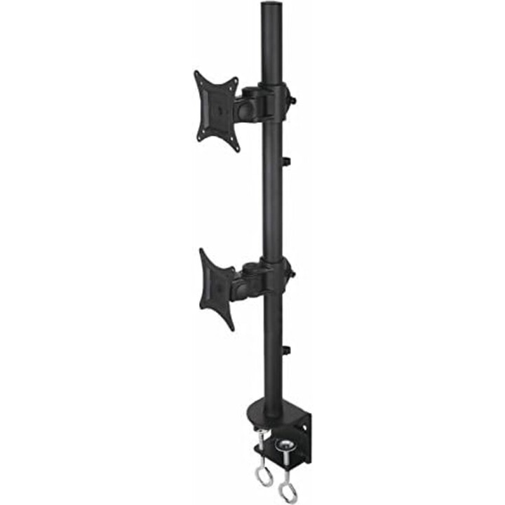 TECHLY Support de bureau pour 2 moniteurs 13 – 27 "avec pince (ICA-LCD 350-D)