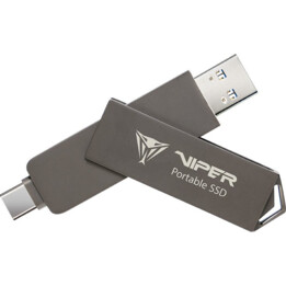 SSD Dysk Patriot PVP30 512 GB 1000 MB/s USB Duo A+C 3.2 Gen2 Alluminio