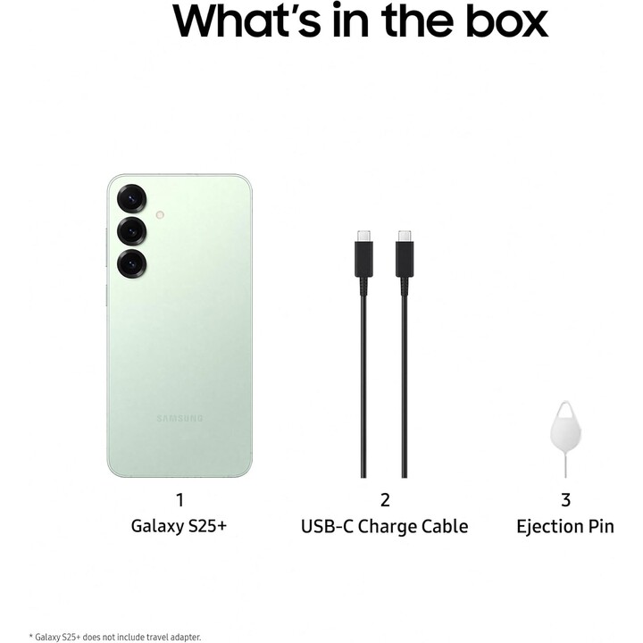 Samsung Galaxy S25+, 12 GB+256 GB, Galaxy AI, fotocamera da 50 MP, verde menta
