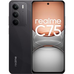 Realme C75, Smartphone 4G, 8 GB de RAM + 128 GB, 17,1 cm (6,72) SIM duplo, Android 14, 6000mAh, preto