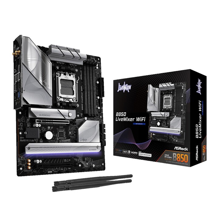 Asrock B850 LiveMixer WiFi AMD B850 Emplacement AM5 ATX