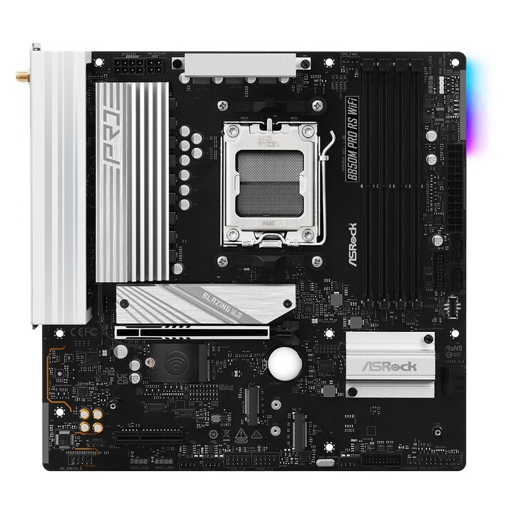 Asrock B850M Pro RS WiFi AMD B850 Soquete AM5 micro ATX