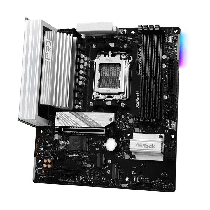 Asrock B850M Pro RS WiFi AMD B850 Soquete AM5 micro ATX