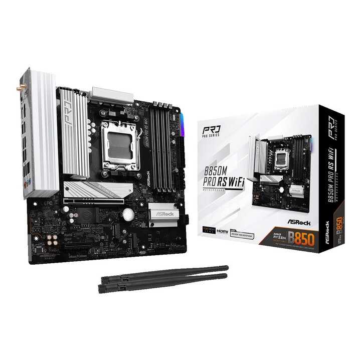 Asrock B850M Pro RS WiFi AMD B850 Soquete AM5 micro ATX