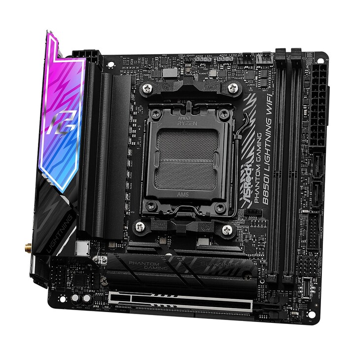 Asrock Phantom Gaming B850I Lightning WiFi AMD B850 Emplacement AM5 mini ITX