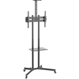 Mobiler TV-Ständer 37-70" verstellbar 2 Regale