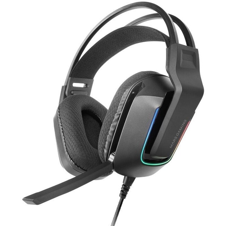Mars Gaming MH-Strike Gaming Headset with Microphone/ 3.5 Jack/ USB/ Black