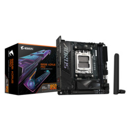 Carte mère Gigabyte B850i Aorus Pro - Prend en charge les processeurs AMD Ryzen série 9000, 8+2+1 Phase Digital Vrm, jusqu´à