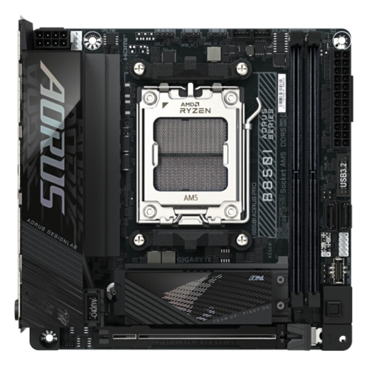 Gigabyte B850i Aorus Pro Motherboard - Supports Amd Ryzen 9000 Series Processors, 8+2+1 Phase Digital Vrm, Up to 8400mhz Ddr5(oc