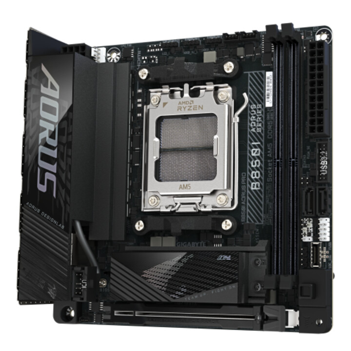 Gigabyte B850i Aorus Pro Motherboard - Supports Amd Ryzen 9000 Series Processors, 8+2+1 Phase Digital Vrm, Up to 8400mhz Ddr5(oc
