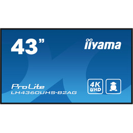 Monitor Iiyama 43" 3840x2160, Uhd, 500cd/m2, Mm 2x 10w, 3x Hdmi, Usb X2 (v2.0), Wifi, Plug&play Ddc2b / Rs232c Xl, Iisignage2 F