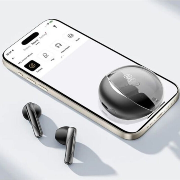 QCY AilyBuds Clear T32 Black - Bluetooth Headphones