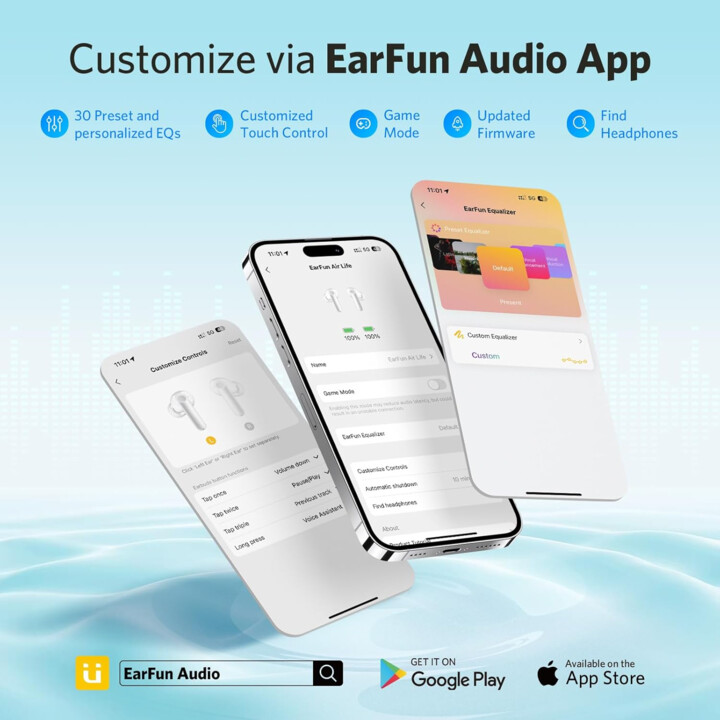 EarFun Air Life TWS Schwarz – Bluetooth-Kopfhörer