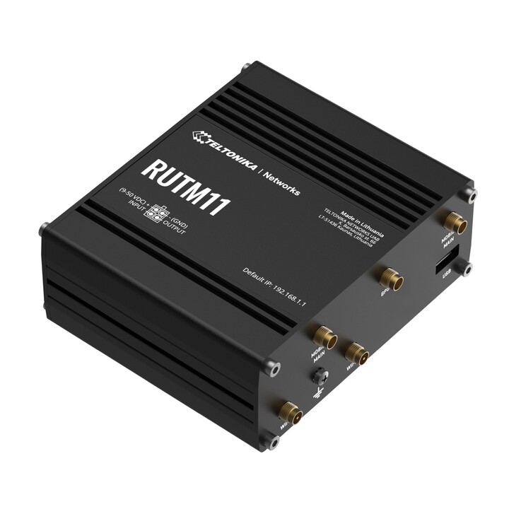 Teltonika Rutm11 | Industrieller 4G LTE-Router | Cat 6, 4x Gbe, GNSS, Wi-Fi 5, Dual-SIM