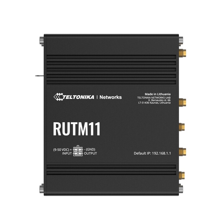 Teltonika Rutm11 | Industrieller 4G LTE-Router | Cat 6, 4x Gbe, GNSS, Wi-Fi 5, Dual-SIM