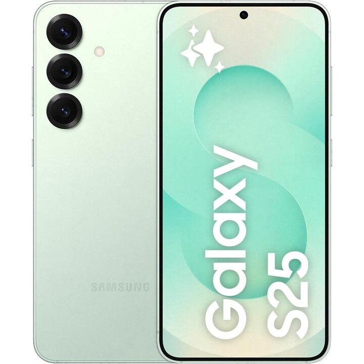 Samsung Galaxy S25 5G, 12 GB+512 GB, Galaxy AI, fotocamera da 50 MP, menta verde