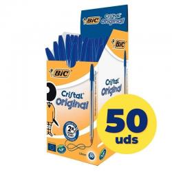 Caixa de canetas Bic Cristal Original Oil Ink 8373609/ 50 unidades/ Azul