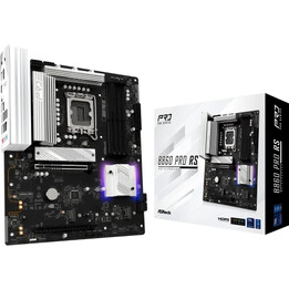 Carte mère Asrock B860 Pro Rs, Intel, 1851, B860, 4 DDR5, 256 Go, 1 HDMI + 1 DP, 4 SATA3 + 2 M. 2, LAN 2,5 Go, 8 USB 3.2 + 2 USB
