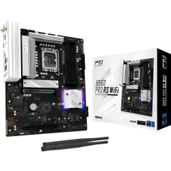 Placa mãe Asrock B860 Pro Rs Wifi, intel, 1851, b860, 4 ddr5, 256 gb, 1 hdmi + 1 dp, 4 sata3 + 2 m. 2, 2,5 gb lan, wifi6e + bt5.