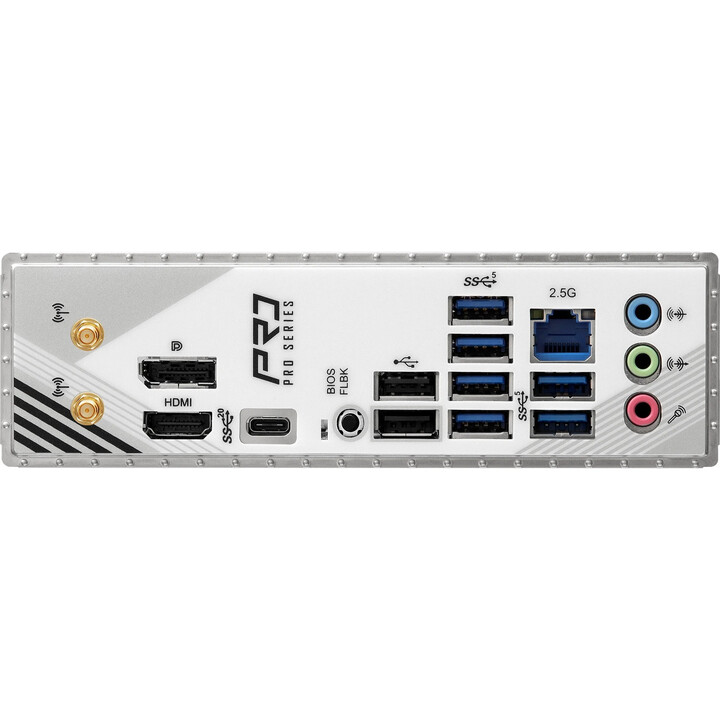 Asrock B860 Pro Rs Wifi-Motherboard, Intel, 1851, B860, 4 DDR5, 256 GB, 1 HDMI + 1 DP, 4 SATA3 + 2 M.2, 2,5 GB LAN, WLAN6e + BT5