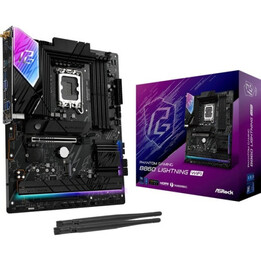 Scheda madre Asrock B860m Lightning Wifi, Intel, 1851, B860, 4 DDR5, 256 GB, 1 HDMI + 1 DP + 1 Thunderbolt, 4 SATA3 + 3 M.2, 2,5
