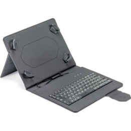 Case de tablette universelle avec clavier USB urbain noir
