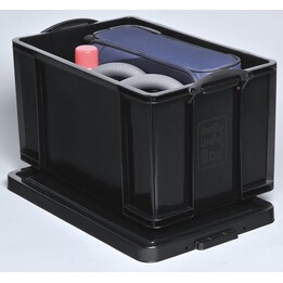 Caixa de armazenamento Really Useful Box 84,0 l - 71,0 x 44,0 x 38,0 cm preta