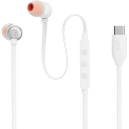 JBL Tune 310C USB-C Blanco - Auriculares intraaurales