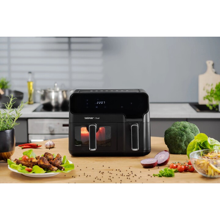 FRIGGITRICE AD ARIA FRYTOWNICA ZAF 9000 5,5L + 3,5L 2700W