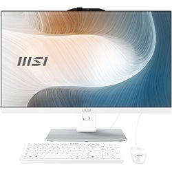 Computador tudo em um msi am242p-897es ci5 1235u 16gb 512gb ssd 24" ips freedos branco