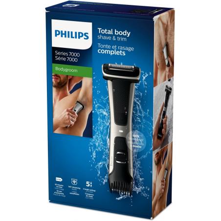 Philips 7000 series Bodygroom Series 7000 BG7025/15 Recortador corporal e íntimo impermeable