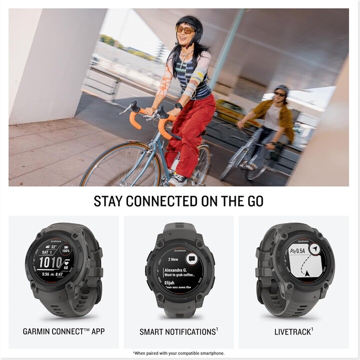 Garmin Instinct E, GPS Smartwatch, 40 mm, wasserfest, integrierte Sport-Apps, Schwarz