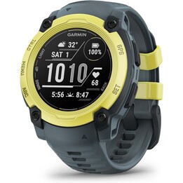 Garmin Instinct E, GPS Smartwatch, 40mm, resistente à água, aplicativos esportivos embutidos, cinta preta, amarelo
