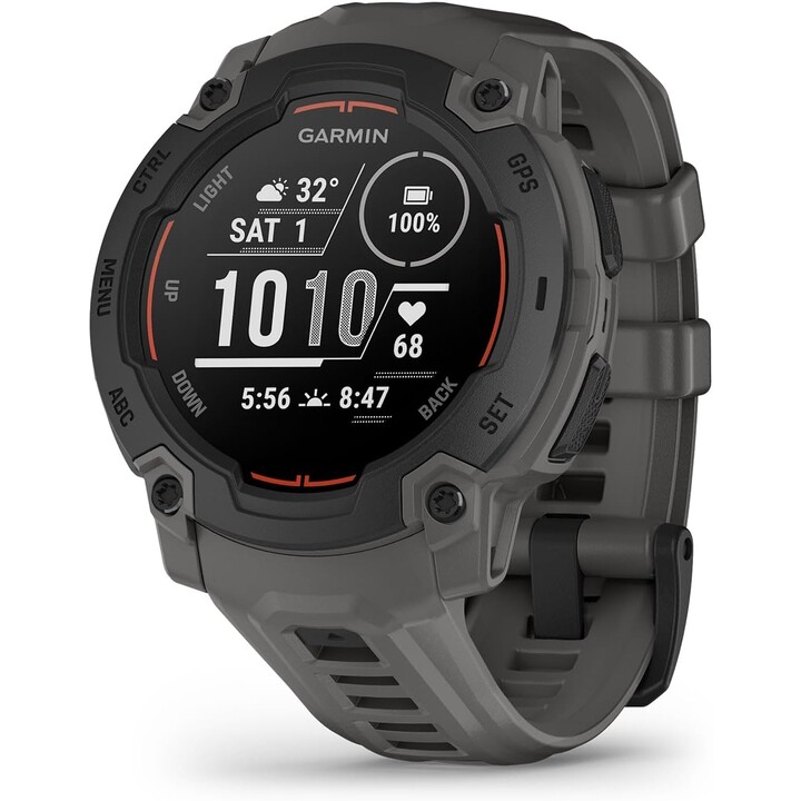 Garmin Instinct E, smartwatch GPS, 45 mm, resistenti all'acqua, app sportive integrate, nero