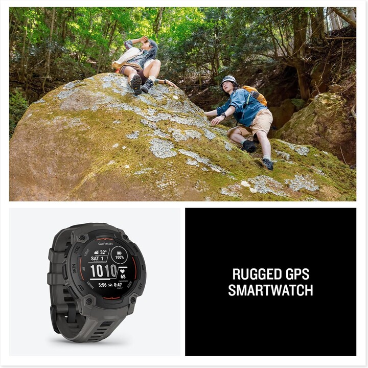 Garmin Instinct E, smartwatch GPS, 45 mm, resistenti all'acqua, app sportive integrate, nero