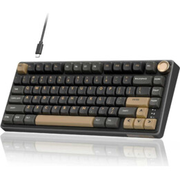 Royal Kludge R75 ISO-ES RGB Hot-Swappable Switch Marrom Phantom