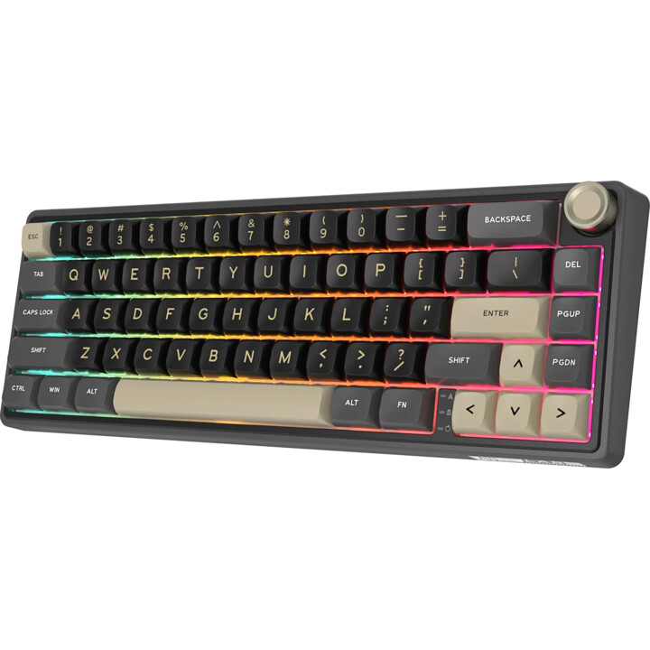 Interruttore sostituibile a caldo Royal Kludge R75 ISO-ES RGB marrone fantasma